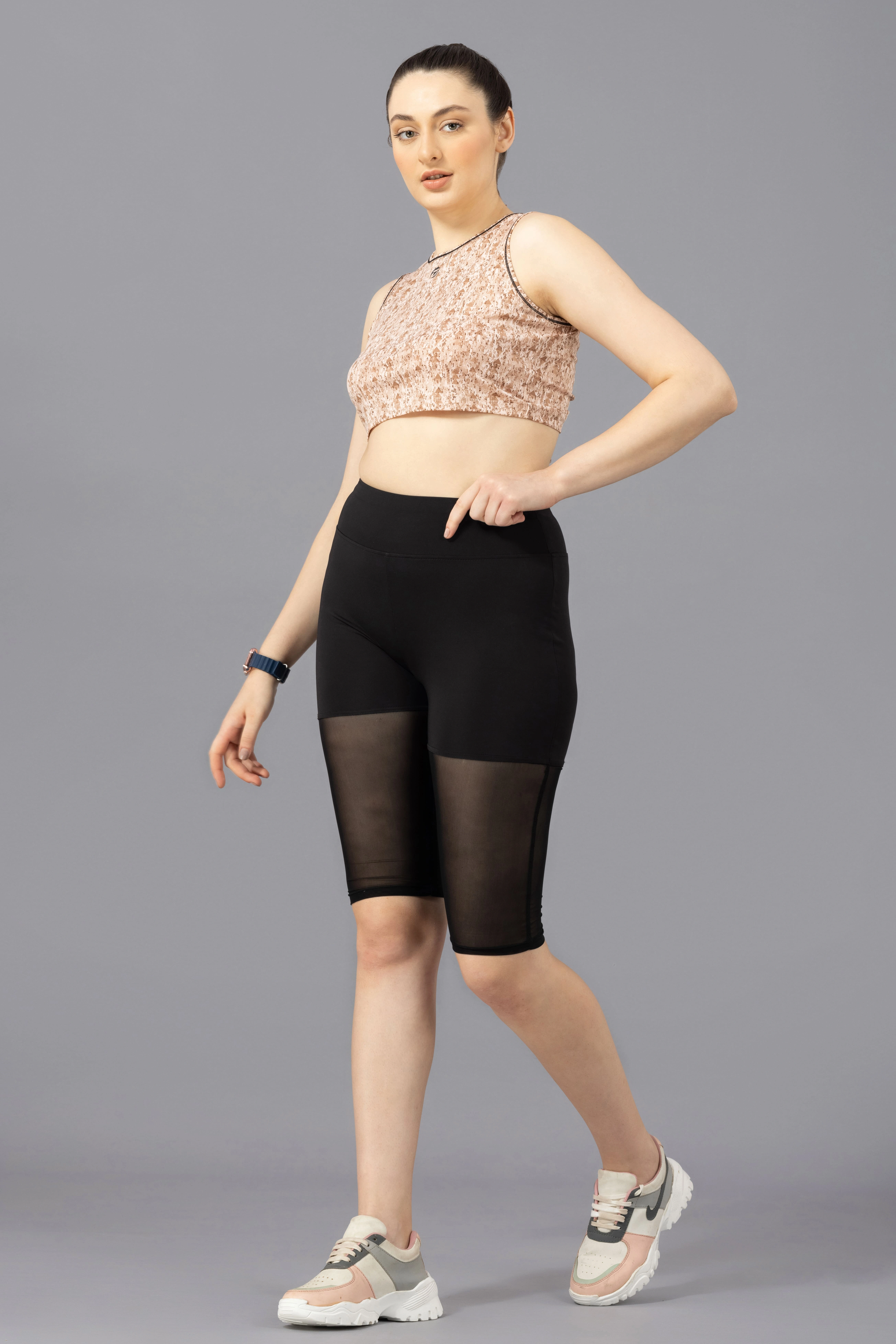Drizone Printed Polyester Crop Top for Women
