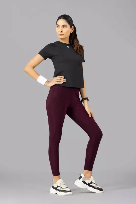 Drizone Women's 4-Way Lycra Raglan Half Sleeve T-Shirt