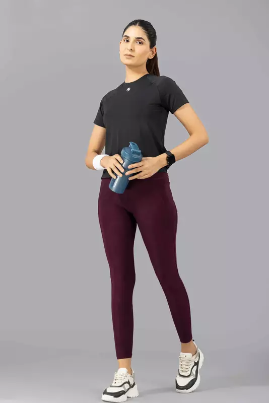 Drizone Women's 4-Way Lycra Raglan Half Sleeve T-Shirt