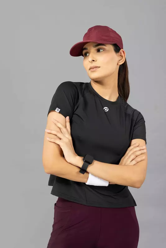 Drizone Women's 4-Way Lycra Raglan Half Sleeve T-Shirt