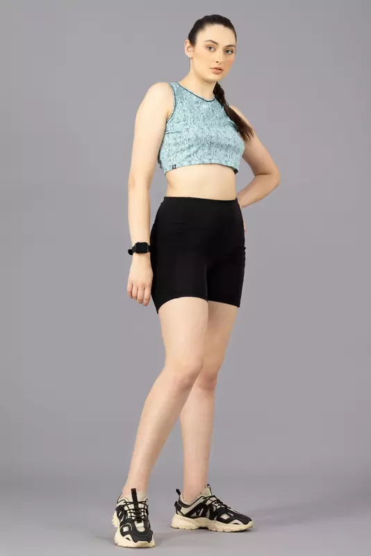 Drizone Printed Polyester Crop Top for Women