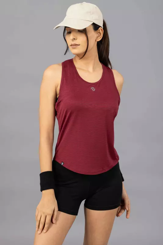Drizone Melange Lining 4 Way Gym Sando for Women
