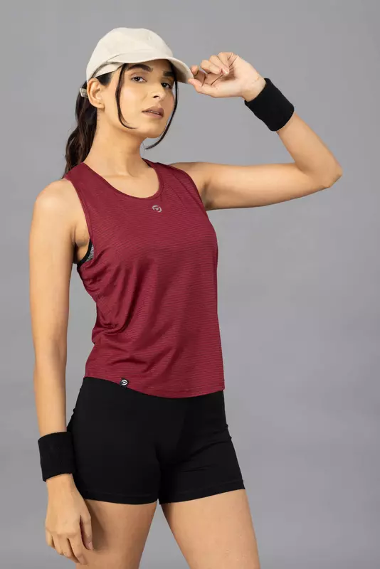Drizone Melange Lining 4 Way Gym Sando for Women