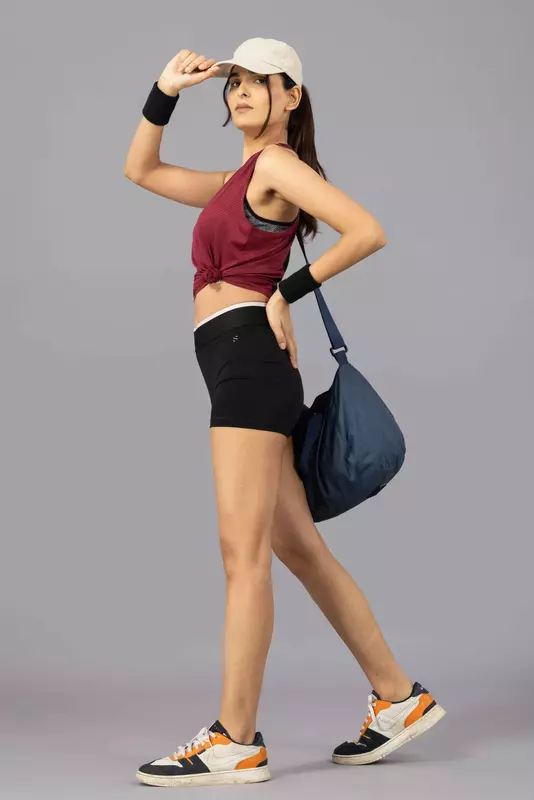 Drizone Melange Lining 4 Way Gym Sando for Women