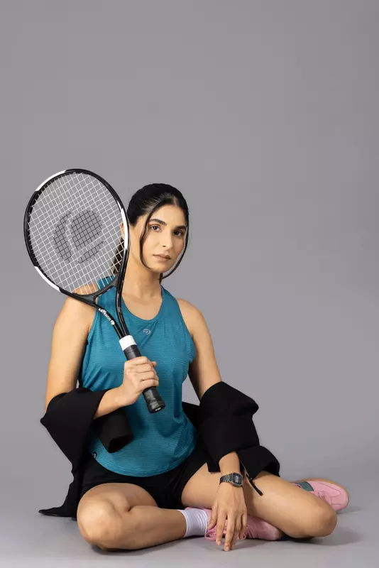 Drizone Melange Lining 4 Way Gym Sando for Women