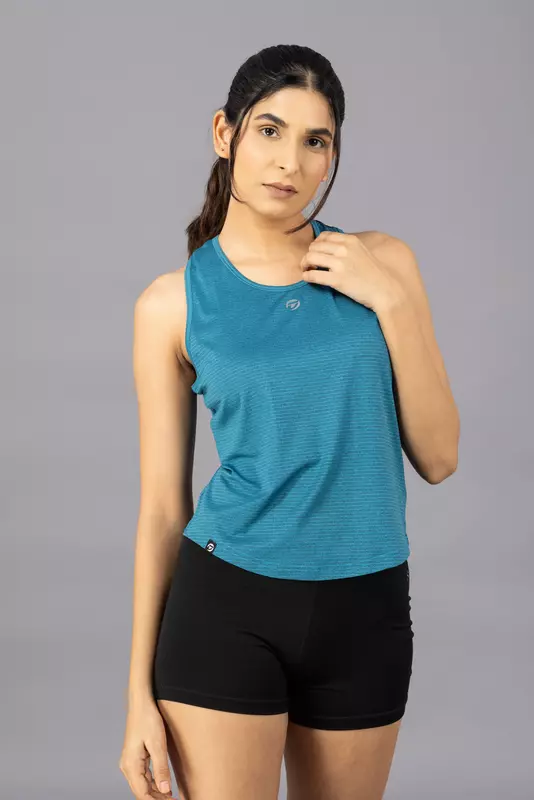 Drizone Melange Lining 4 Way Gym Sando for Women