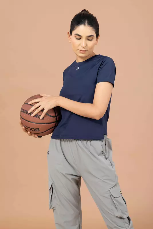 Drizone Women's 4-Way Lycra Raglan Half Sleeve T-Shirt