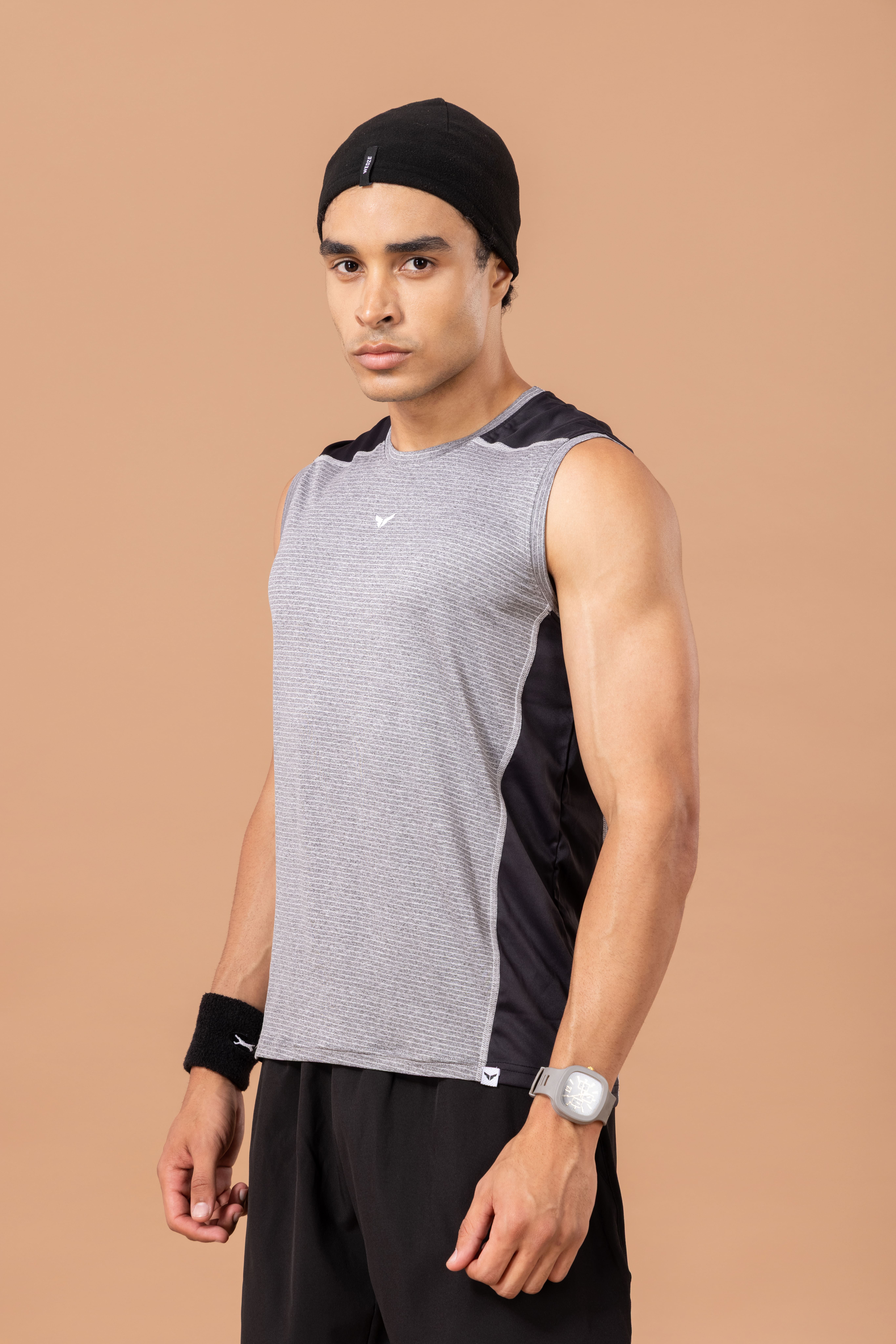 Fithues Melange Lining 4 way Gym Sando For Men Set of 5 pcs Fithues Melange Lining 4 way Gym Sando For Men Set of 5 pcs