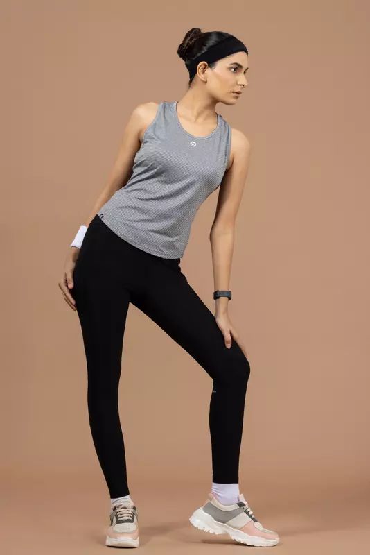 Drizone Melange Lining 4 Way Gym Sando for Women