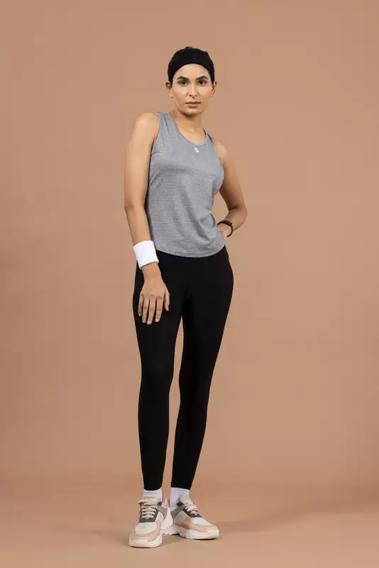 Drizone Melange Lining 4 Way Gym Sando for Women