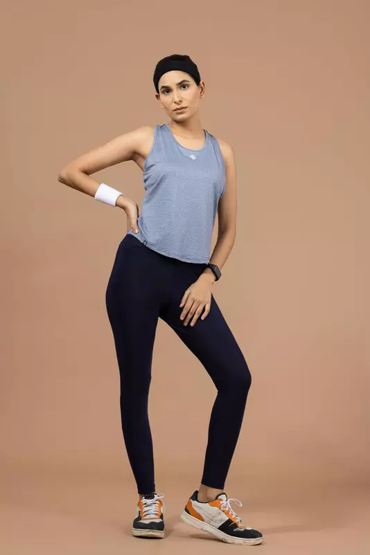 Drizone Melange Lining 4 Way Gym Sando for Women