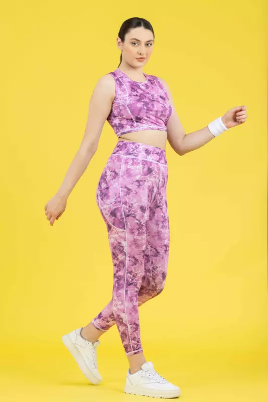 Drizone Multi Printed Polyester Co-ord Set for Women Set of 6 Pcs Drizone Multi Printed Polyester Co-ord Set for Women Set of 6 Pcs
