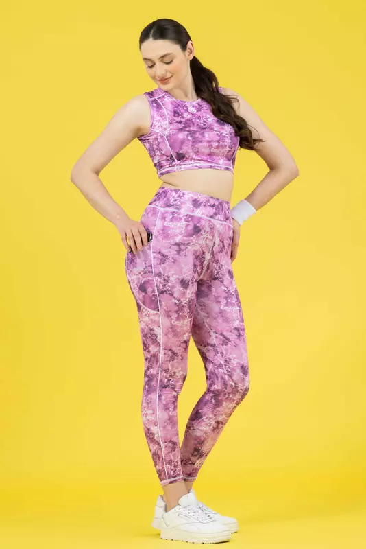 Drizone Multi Printed Polyester Co-ord Set for Women