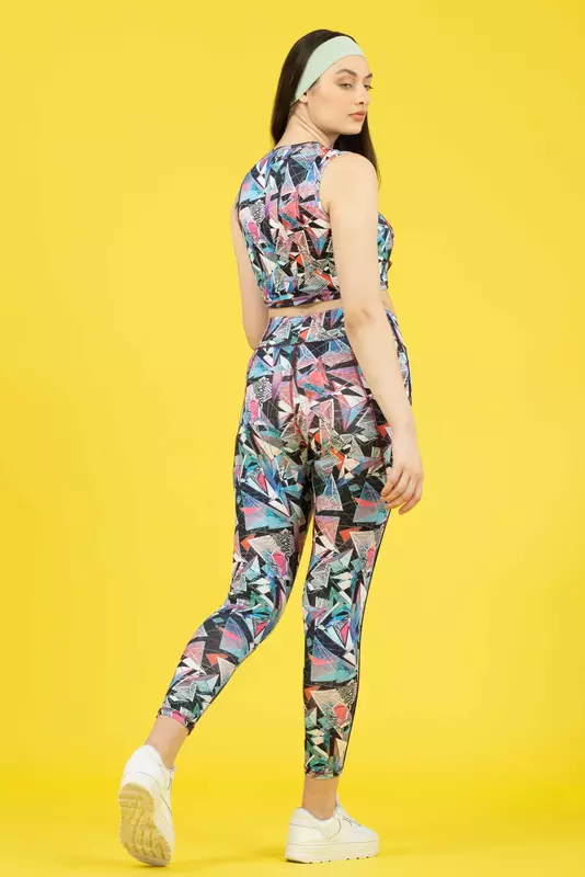 Drizone Multi Printed Polyester Co-ord Set for Women