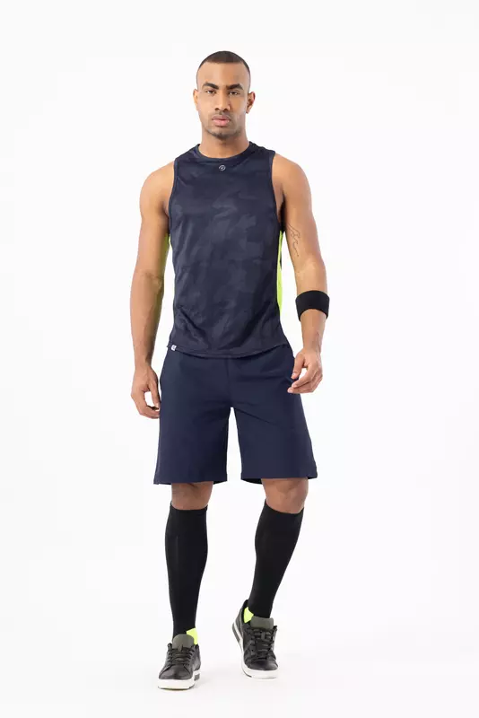 Drizone Self Jacquard Panel Gym Vest/Sando
