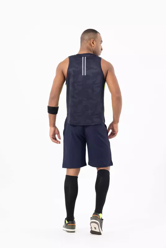 Drizone Self Jacquard Panel Gym Vest/Sando
