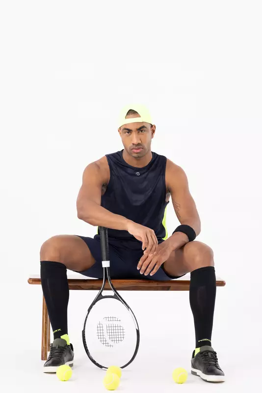 Drizone Self Jacquard Panel Gym Vest/Sando