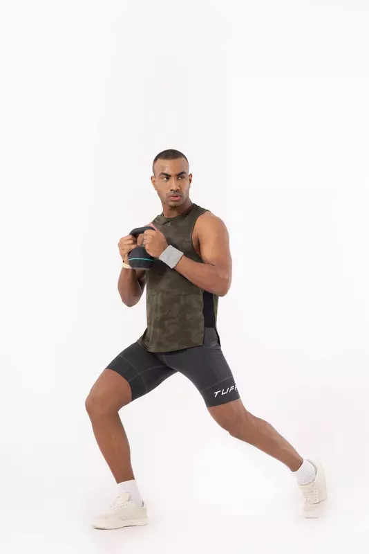 Drizone Self Jacquard Panel Gym Vest/Sando