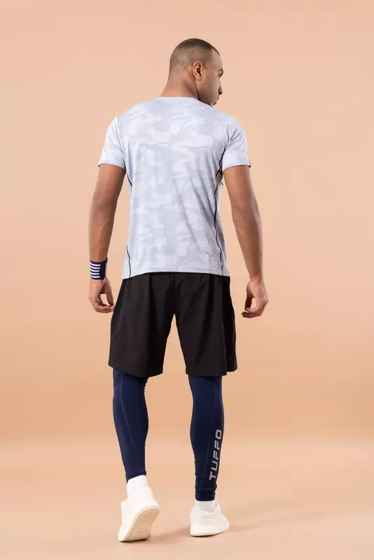Fithues Self Jacquard HS T-shirt For Men