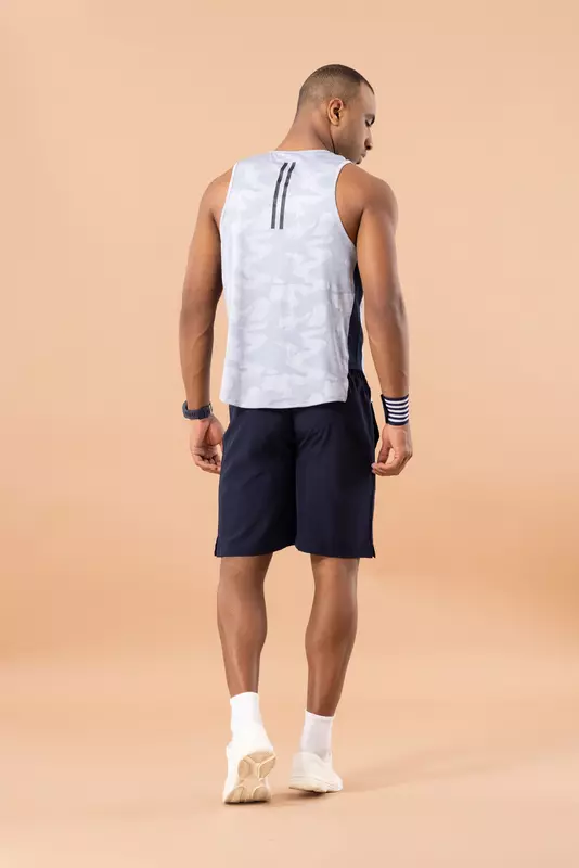 Drizone Self Jacquard Panel Gym Vest/Sando