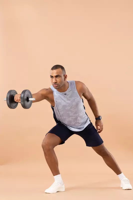 Drizone Self Jacquard Panel Gym Vest/Sando