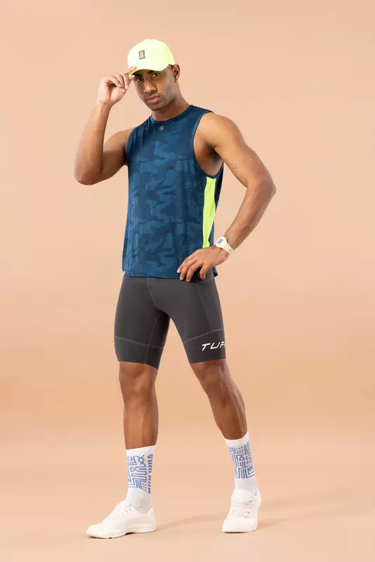 Drizone Self Jacquard Panel Gym Vest/Sando