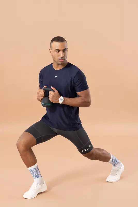 Fithues Self Jacquard HS T-shirt For Men