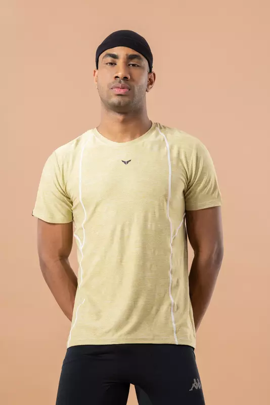 Fithues Self Jacquard HS T-shirt For Men