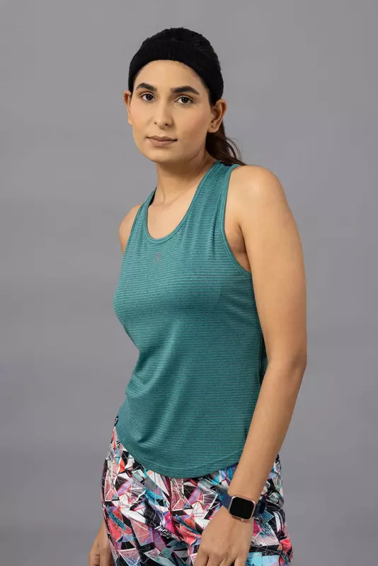 Drizone Melange Lining 4 Way Gym Sando for Women