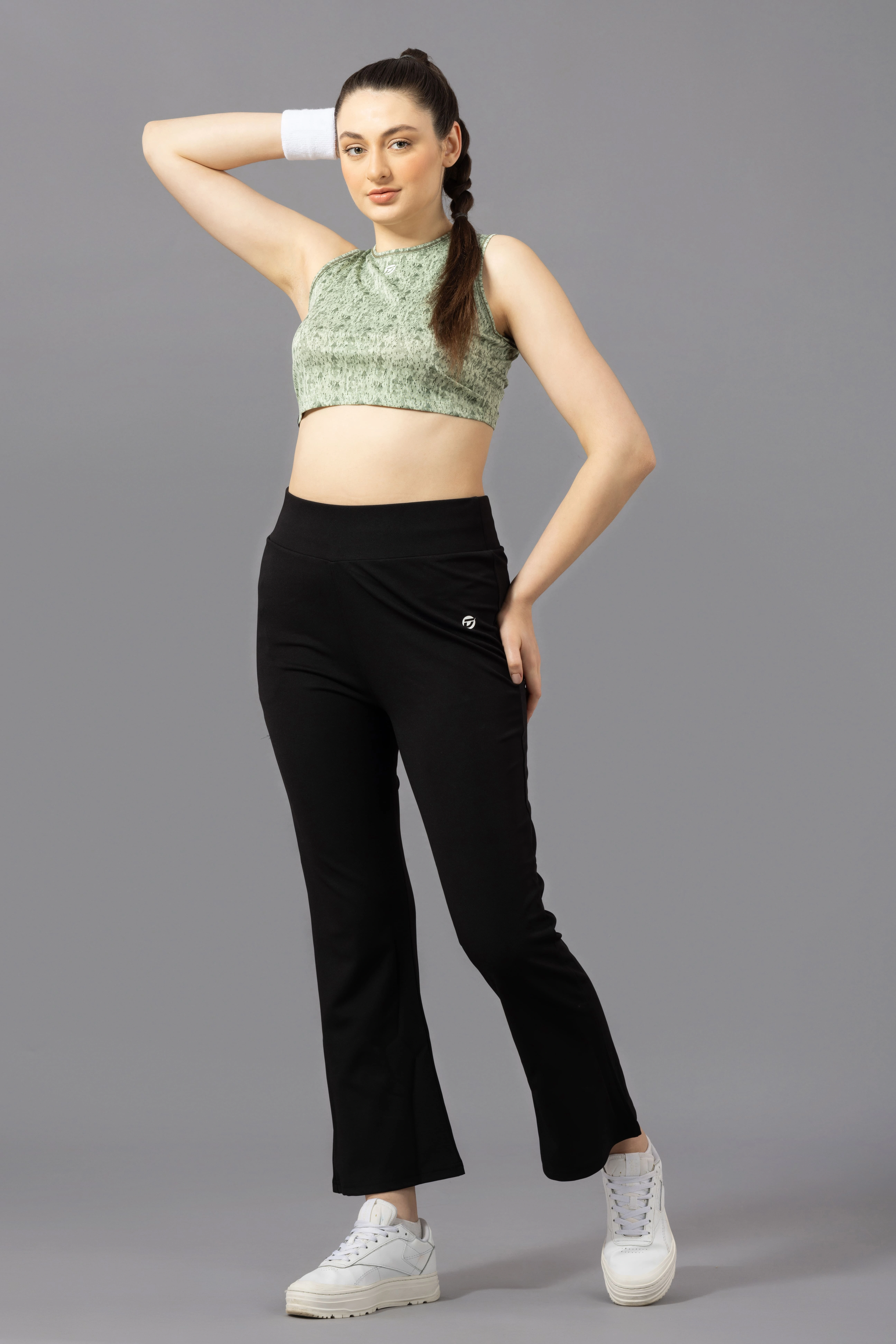 Drizone Printed Polyester Crop Top for Women