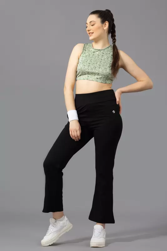 Drizone Printed Polyester Crop Top for Women