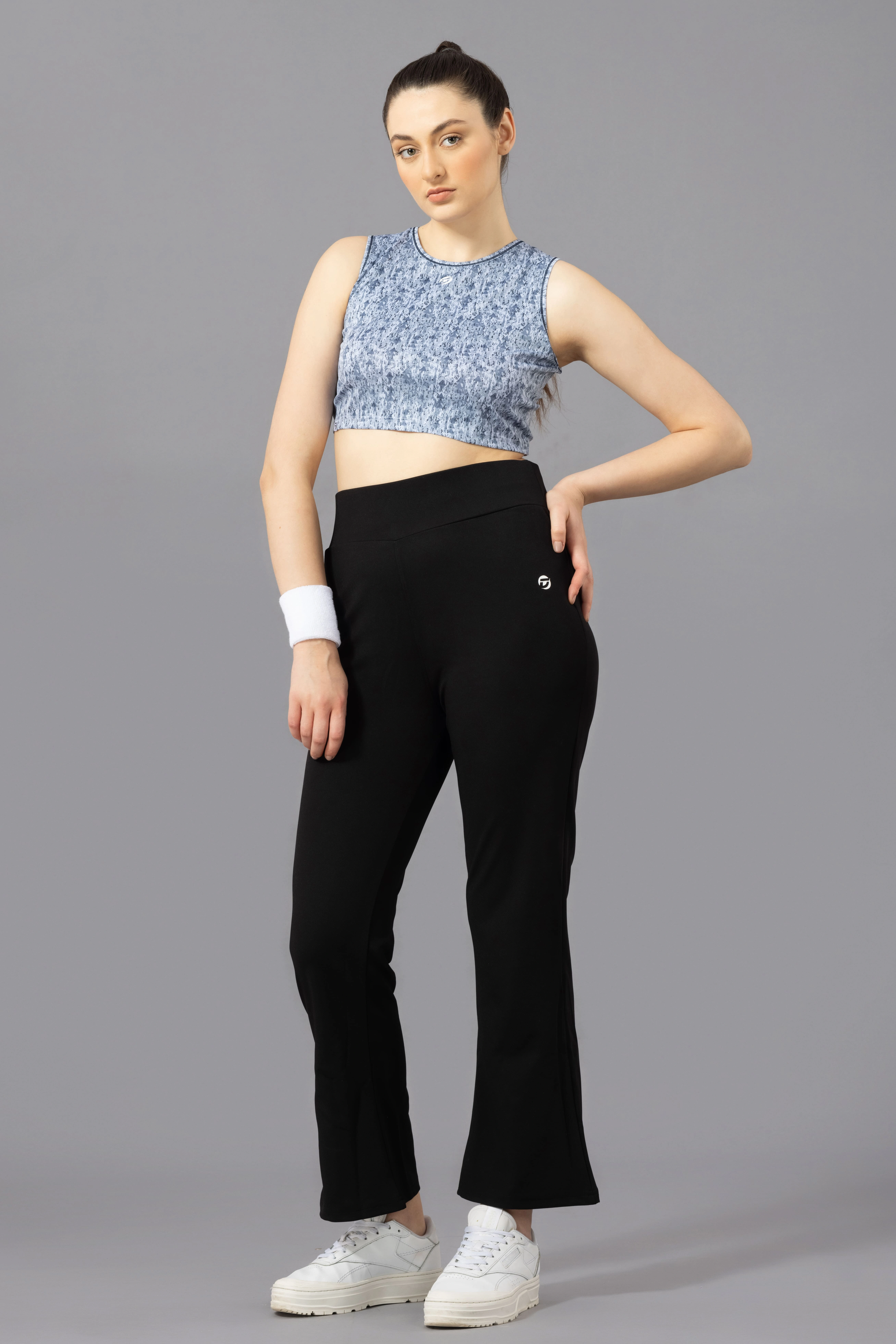 Drizone Printed Polyester Crop Top for Women