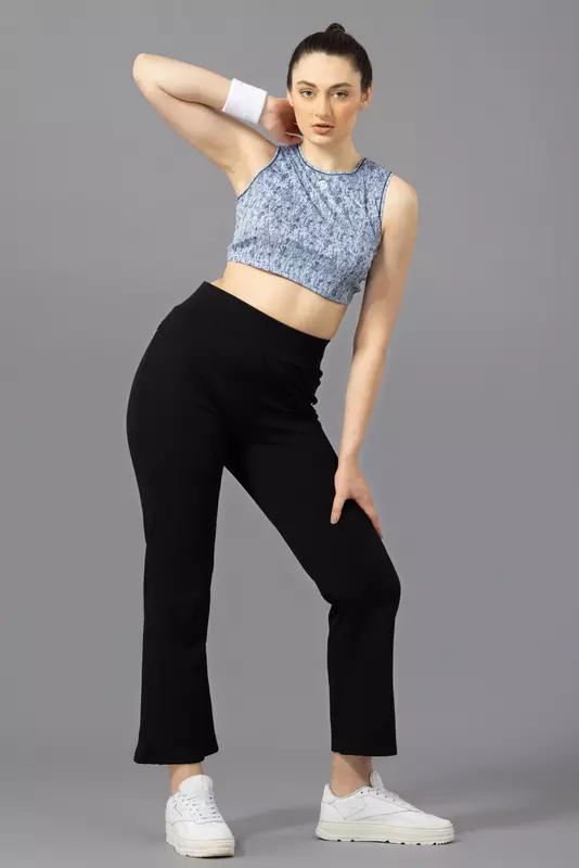 Drizone Printed Polyester Crop Top for Women