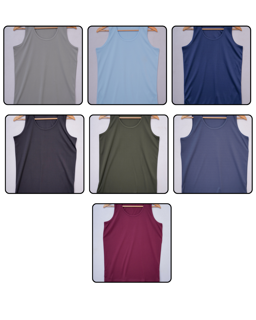 Product Details: Super Matte U-Neck Sando/Vest (All Colours, All Sizes – Set of 28 Pcs) Product Details: Super Matte U-Neck Sando/Vest (All Colours, All Sizes – Set of 28 Pcs)